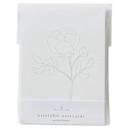 Emily Lex Studio Garden Flowers Paintable Notecards - 5' x 7", Pkg of 8, front of packaging