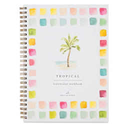 Emily Lex Studio Tropical Watercolor Workbook - 6-1/2" x 9", front cover