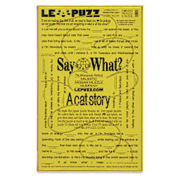 Le Puzz Howdy Pawtner 500-Piece Puzzle - 18" x 25", back of packaging