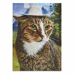 Le Puzz Howdy Pawtner 500-Piece Puzzle - 18" x 25", finished puzzle