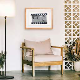 Coloready Paint by Number Kit - City Street Vignette, framed finished example