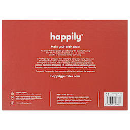 Happily Puzzles In the 90's 1,000-Piece Jigsaw Puzzle, back of packaging