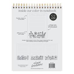 Elyse Breanne Color-in Notebook, back