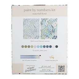 Elyse Breanne Paint By Number Kit - Waterfall Floral, back of packaging