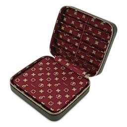 Esterbrook Pen Nook Pen Case - Twelve Pen, Moss Green, open