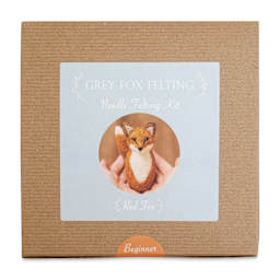 Grey Fox Felting Needle Felting Project Kit - Red Fox (Front of packaging)