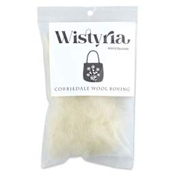 Wistyria Editions 100% Wool Roving - Natural, 14" - front of packaging