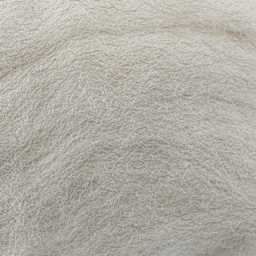 Wistyria Editions 100% Wool Roving - Light Grey, 14" - close-up