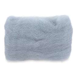 Wistyria Editions 100% Wool Roving - Soft Grey, 14"