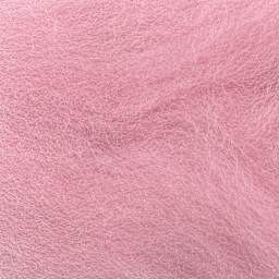 Wistyria Editions 100% Wool Roving - Soft Pink, 14" - close-up