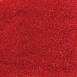 Wistyria Editions 100% Wool Roving - Chili Pepper, 14" - close-up
