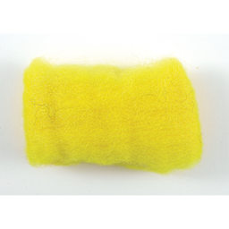 Wistyria Editions 100% Wool Roving - Yellow, 14" - on table