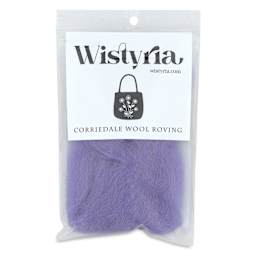 Wistyria Editions 100% Wool Roving - Lavender, 14" - front of packaging