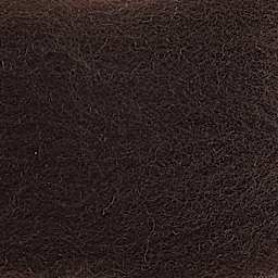 Wistyria Editions 100% Wool Roving - Chocolate, 14" - close-up