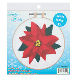 Design Works Needle Felting Kit - Poinsettia front of packaging