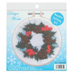 Design Works Needle Felting Kit - Wreath front of packaging