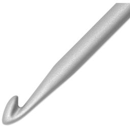 Skacel by Addi Comfort Grip Crochet Hook - US F, 4.00" close up to show hook