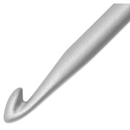 Skacel by Addi Comfort Grip Crochet Hook - US G, 4.50" close up showing hook
