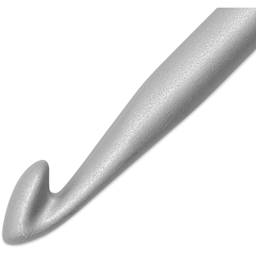 Skacel by Addi Comfort Grip Crochet Hook - US I, 5.50" close up to show hook