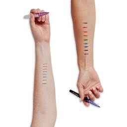 Bic BodyMark Mixed Tip Temporary Tattoo Markers - Set of 8, Assorted Colors (Swatches on models)