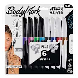 Bic BodyMark Mixed Tip Temporary Tattoo Marker Sets BLICK Art