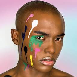 Stencil1 FX Makeup Stencils - Graffiti Drips (Shown on model)