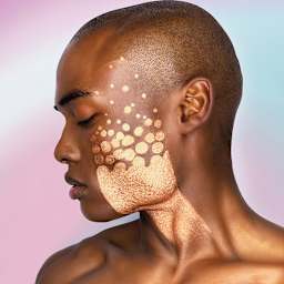 Stencil1 FX Makeup Stencils - Bubble Up (Shown on model)