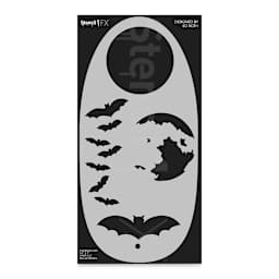 Stencil1 FX Makeup Stencils - Bats and Moon