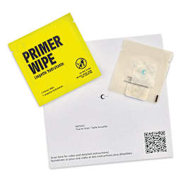 Inkbox Semi-Permanent Tattoos - Mesiac, 1" x 1", Mesiac tattoo with wipe