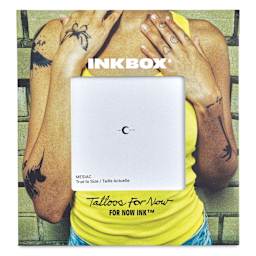 Inkbox Semi-Permanent Tattoos - Mesiac, 1" x 1", front of packaging