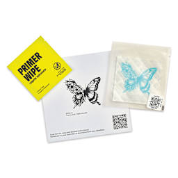 Inkbox Semi-Permanent Tattoos - Brielle, 3" x 3", Brielle tattoo with wipe