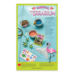 Creativity for Kids Tropical Terrarium Kit (Back of packaging)