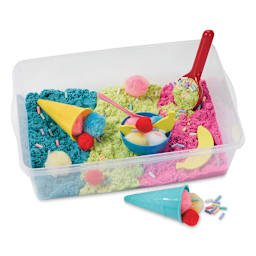 Creativity for Kids Sensory Bin - Ice Cream Shop, Bin Filled With Sand and Toys
