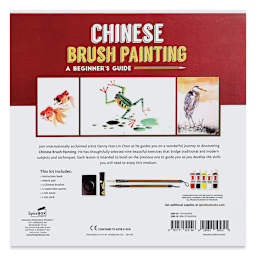 SpiceBox Master Class Chinese Brush Painting Kit (Back of packaging)