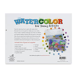 SpiceBox Watercolor for Young Artists Kit (Back of packaging)