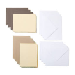 Cricut Joy Cutaway Cards, Inserts, and Envelopes - Neutral Sampler, Pkg of 8 (Cards, backers, and envelopes)