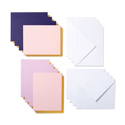 Cricut Joy Cutaway Cards, Inserts, and Envelopes - Spring Rain Sampler, Pkg of 8 (Cards, backers, and envelopes)