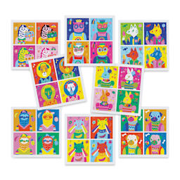 Djeco Inspired By Totally Pop Create with Stickers Kit (Finished sticker sheets)