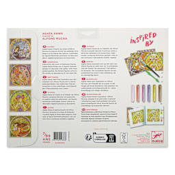 Djeco Inspired By Divine Glitter Boards Kit back of packaging