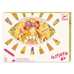 Djeco Inspired By Divine Glitter Boards Kit front of packaging angled view