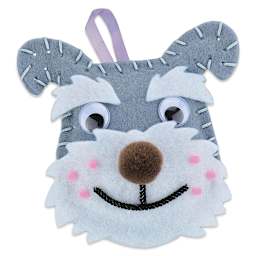 Creativity Street Felt Sewing Kit - Schnauzer (finished)