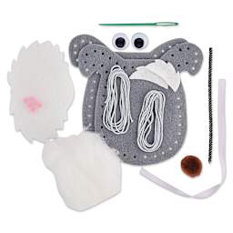 Creativity Street Felt Sewing Kit - Schnauzer (kit contents)