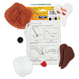 Creativity Street Felt Sewing Kit - Beagle (kit contents and instructions)