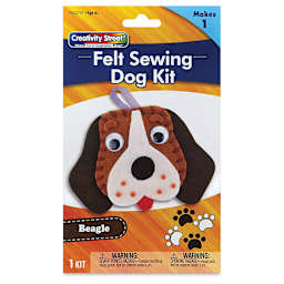 Creativity Street Felt Sewing Kit - Beagle (front of packaging)