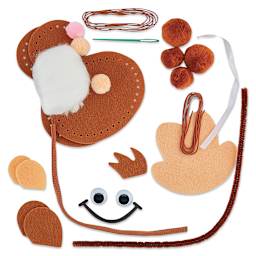 Creativity Street Felt Sewing Kit - Monkey (kit contents)