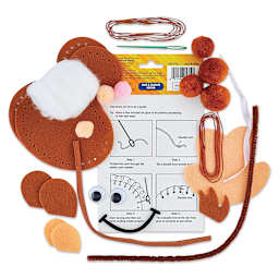 Creativity Street Felt Sewing Kit - Monkey (kit contents and instructions)
