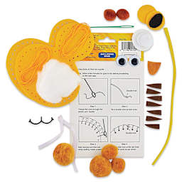 Creativity Street Felt Sewing Kit - Tiger (kit contents and instructions)