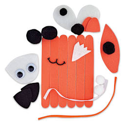 Creativity Street Foam Stick Animal Kit - Fox (kit contents)