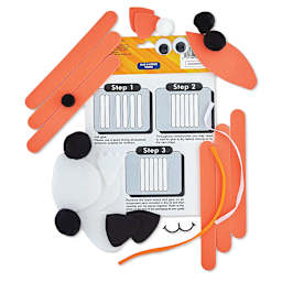 Creativity Street Foam Stick Animal Kit - Fox (kit contents with instructions)