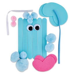 Creativity Street Foam Stick Animal Kit - Elephant (kit contents)